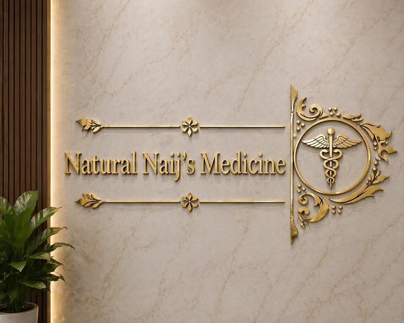 Clinic acrylic name board by Neelavarn Ajman