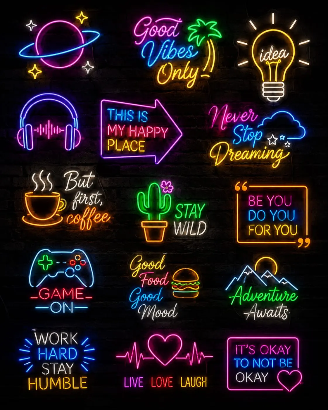 Custom neon art by Neelavarn Ajman