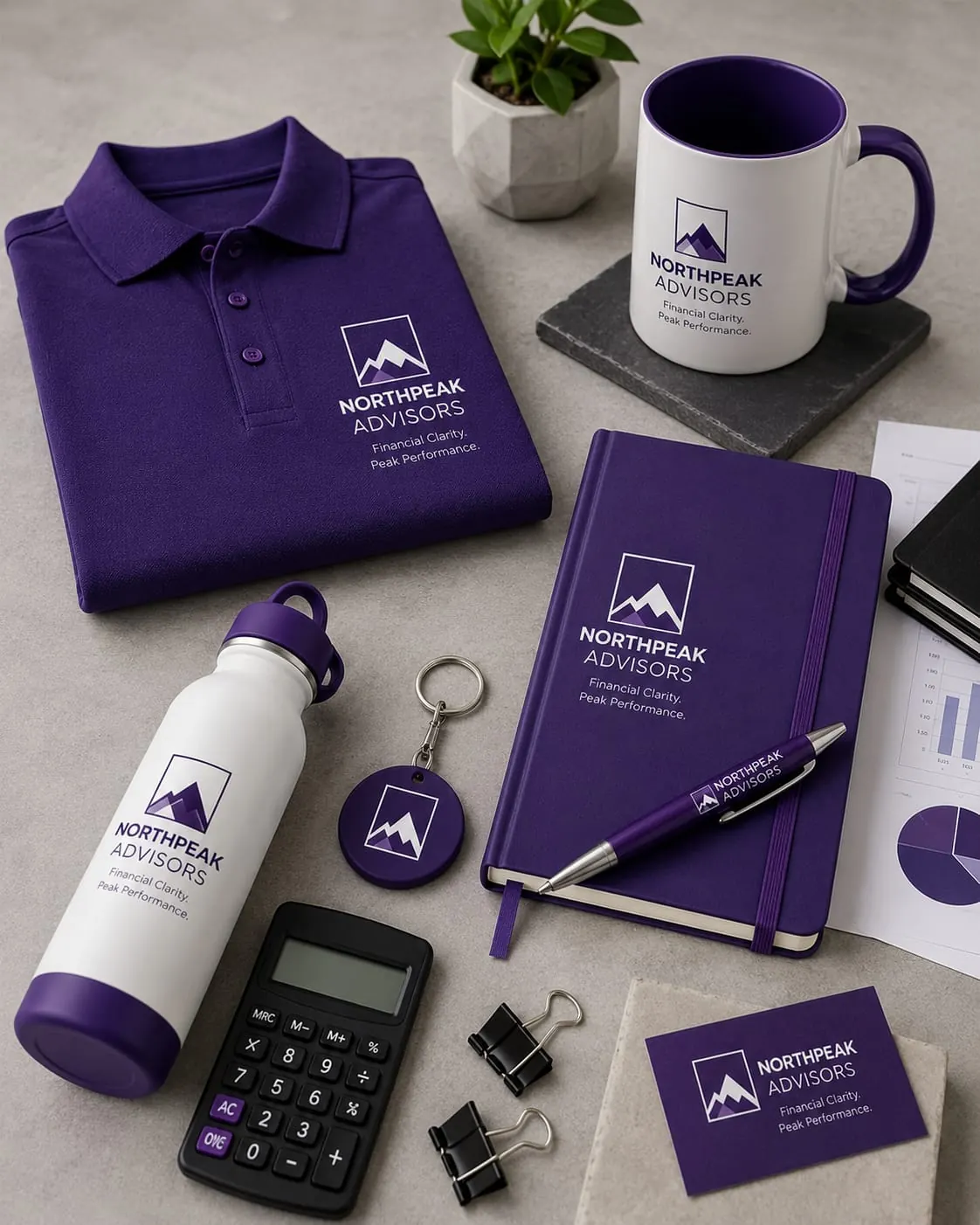 Branded corporate merchandise collection created by Neelavarn in Ajman, UAE