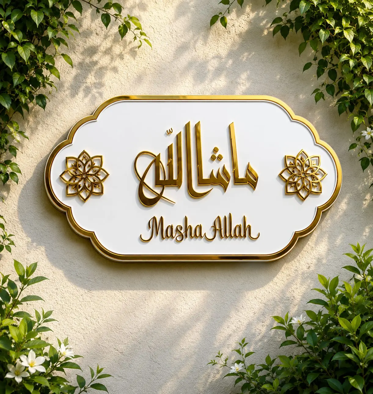 Islamic name plate by Neelavarn Ajman