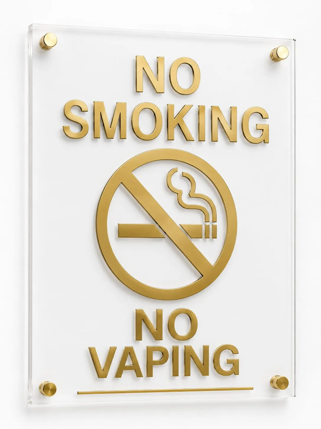 No smoking and no vaping display created by Neelavarn in Ajman, UAE