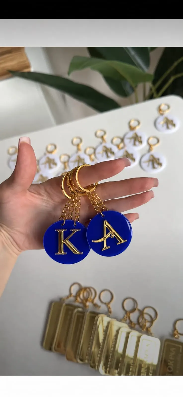 Personalized initial keychains by Neelavarn Ajman