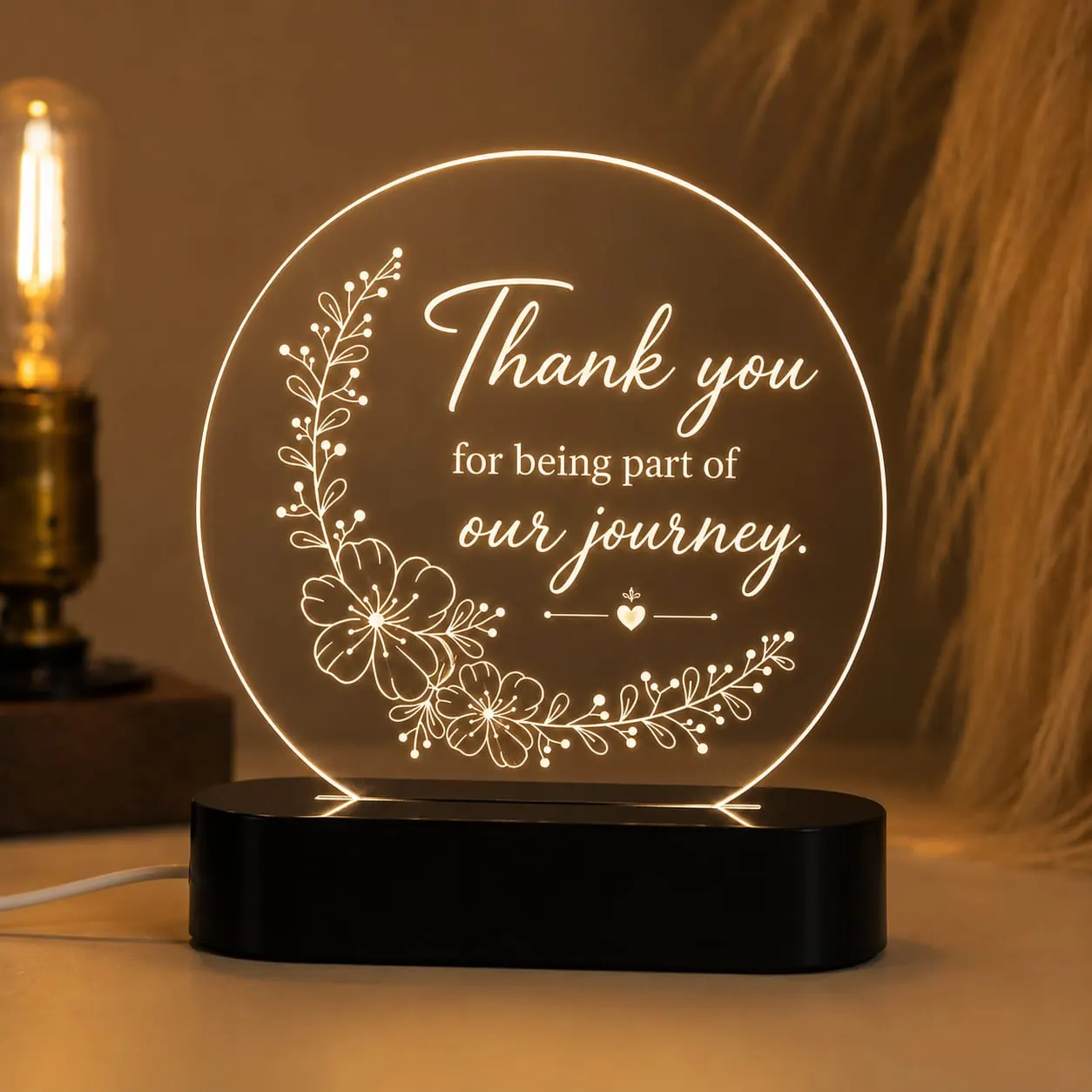 Illuminated appreciation art by Neelavarn Ajman