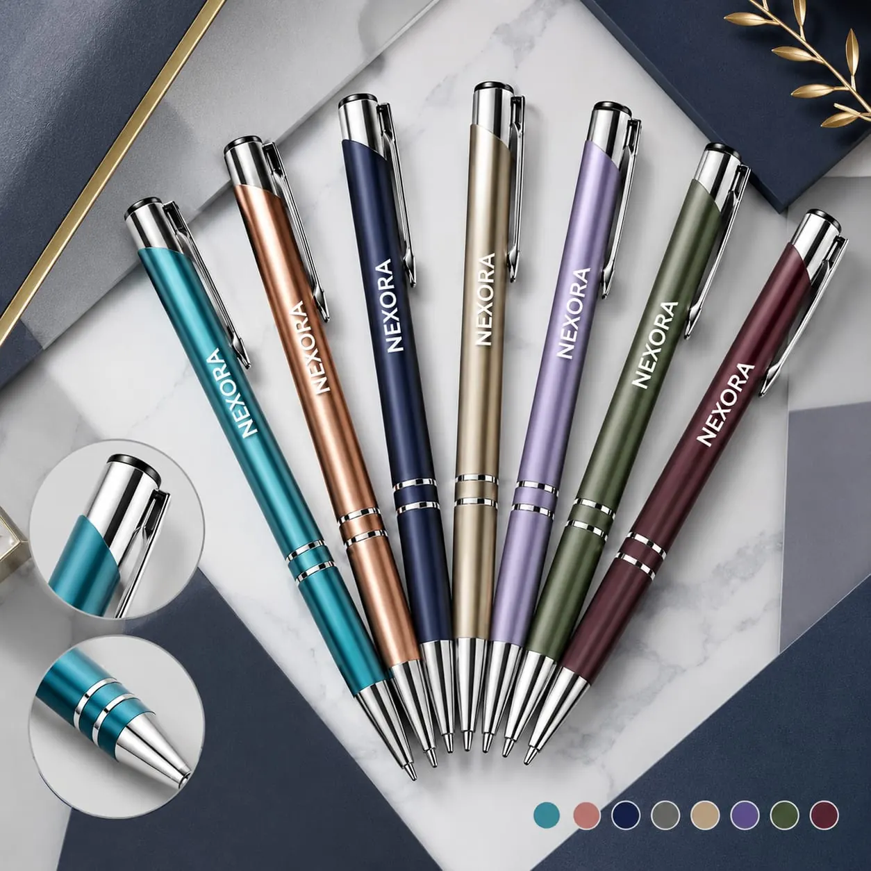 Customized promotional pens created by Neelavarn in Ajman, UAE