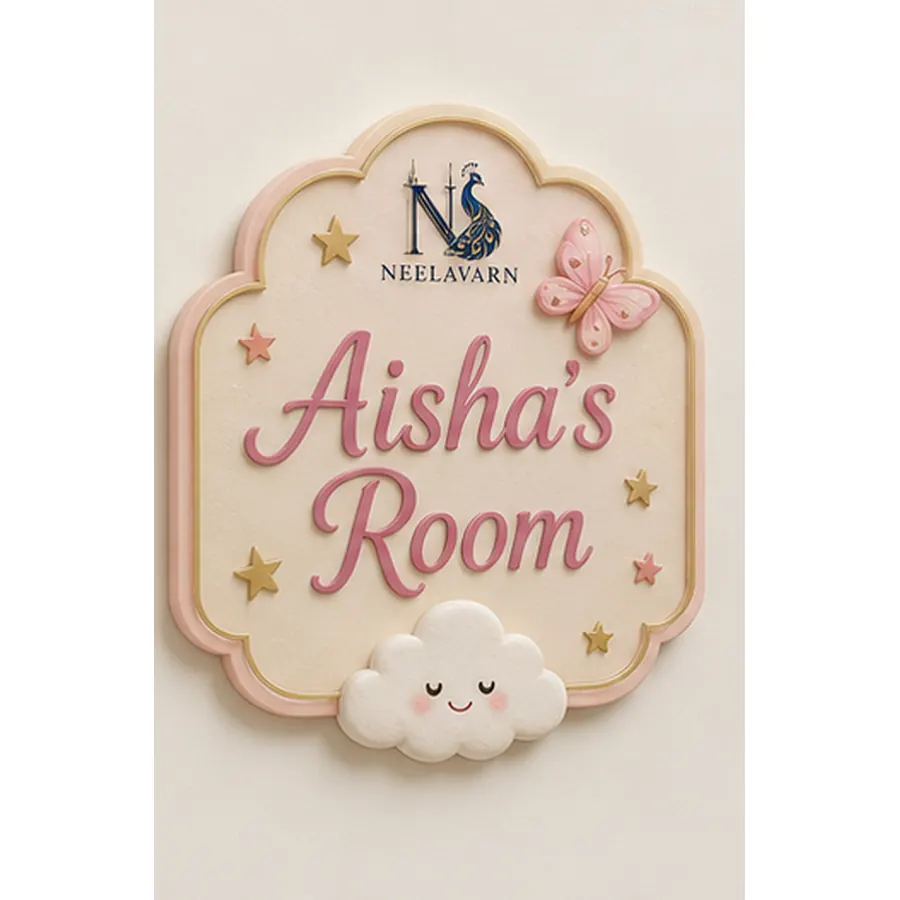 Kids Room Name Art Pieces by Neelavarn