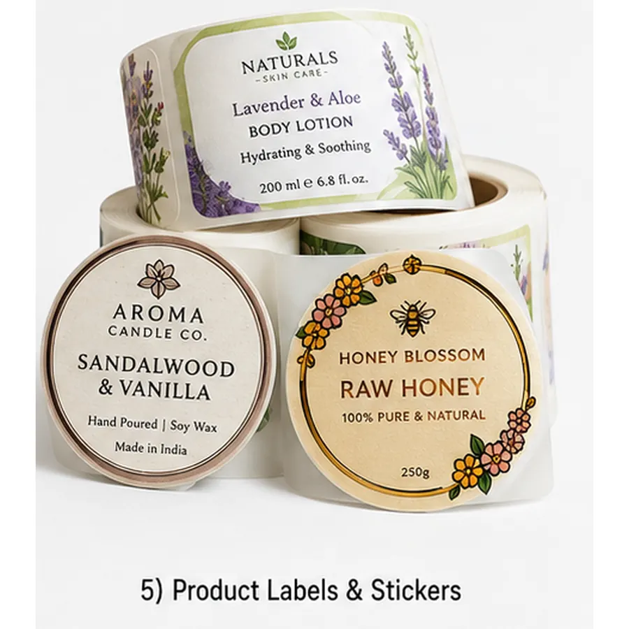 Product Labels & Stickers by Neelavarn